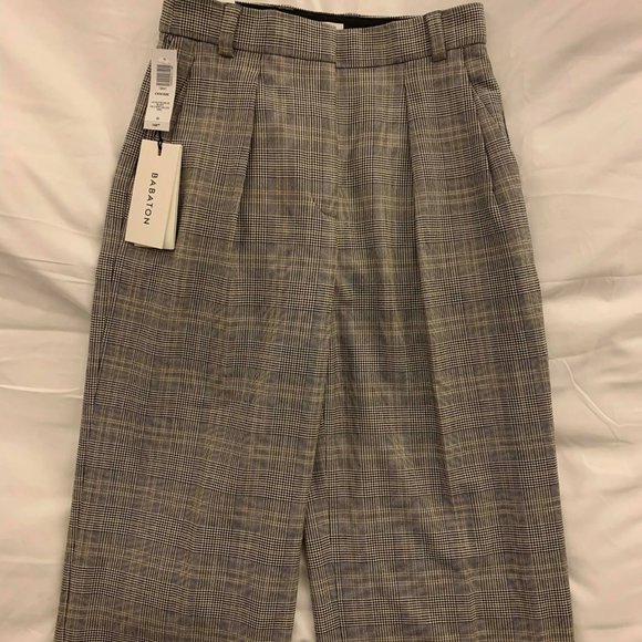 Aritzia Cascade Plaid Trousers - Picture 4 of 5